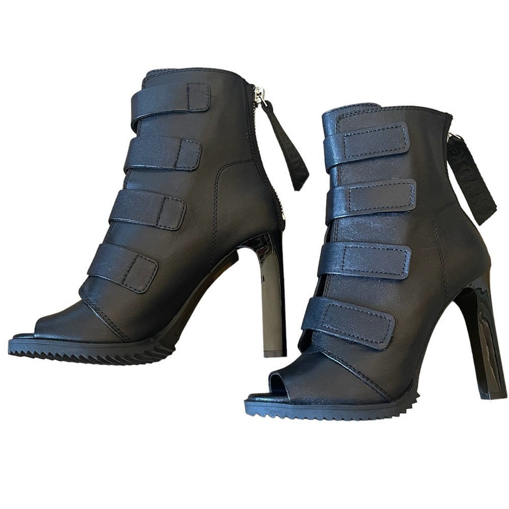 DKNY Blake Lug Sole Peep Toe Booties